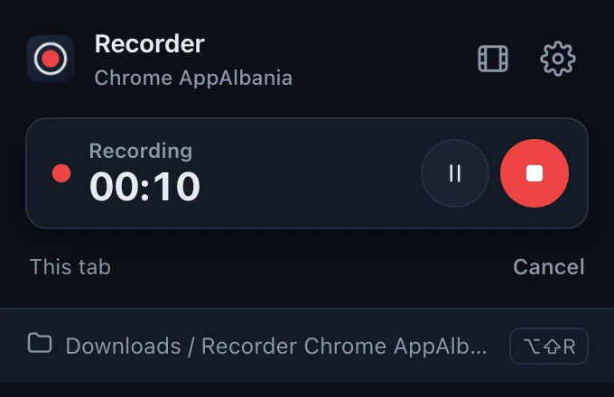 Recording