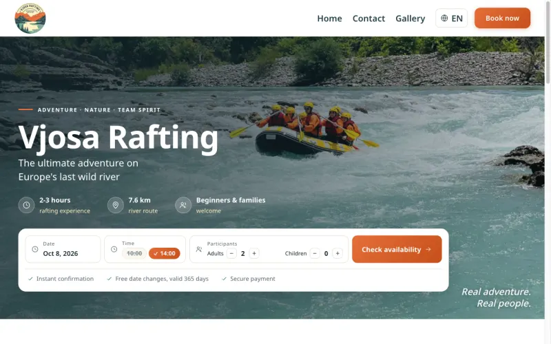 Vjosa Rafting