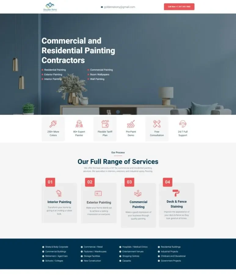 Golden Ratio NY — the site we built, as it looks live