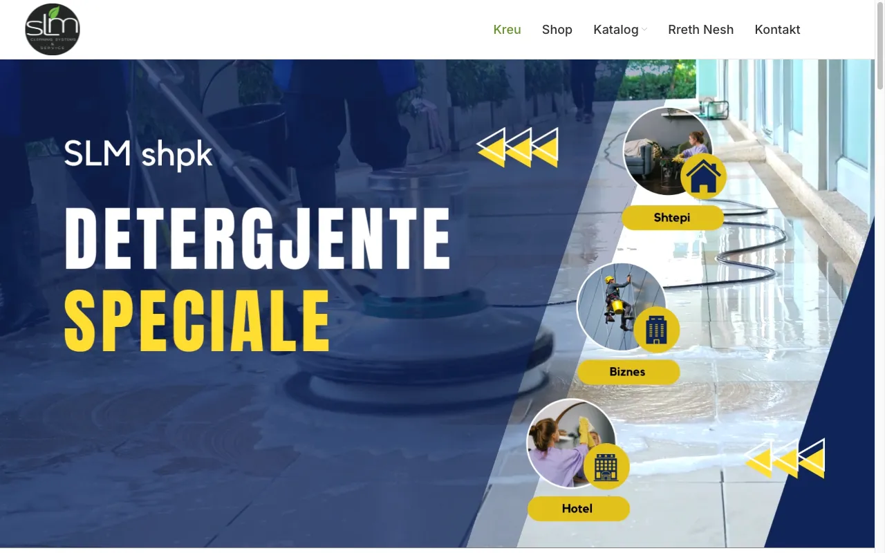 SLM shpk — Industrial Hygiene — the site we built, as it looks live
